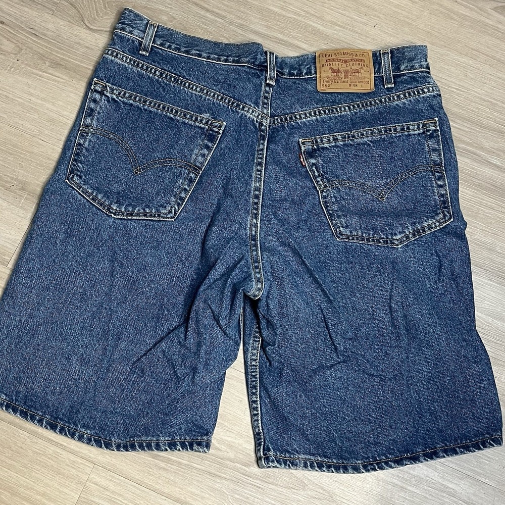 Levis 550 Denim Shorts Mens 38‎ Relaxed Fit 550 Made in USA 90s Vintage Y2K